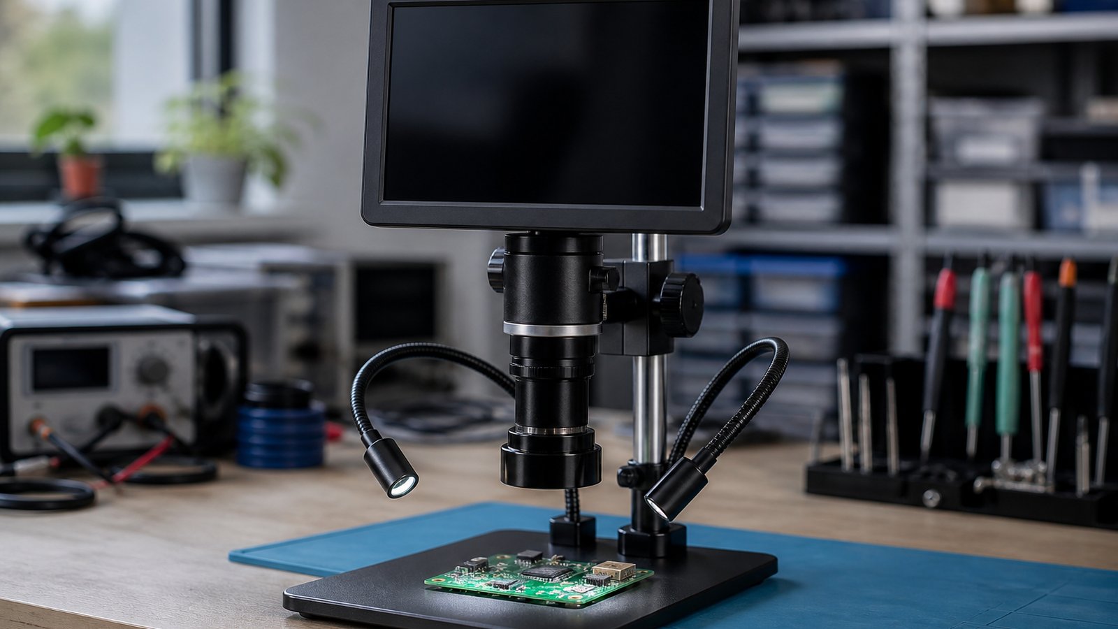Standalone HDMI soldering microscope for honest comparison